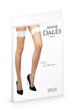 Панчохи в крупну сітку Anne De Ales ERICA T3 White - Зображення 2