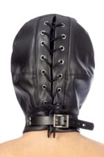 Капюшон з кляпом для БДСМ Fetish Tentation BDSM hood in leatherette with removable gag - Зображення 2