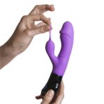 Вібратор-кролик Adrien Lastic Ares з петелькою для пальця - Зображення 4