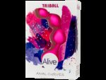 Анальні кульки Alive Triball Pink, силікон макс. діаметр 2 см - Зображення 2