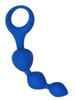 Анальні кульки Alive Triball Blue, силікон, макс. діаметр 2 см - Зображення 3