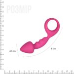 Анальна пробка Adrien Lastic Budy Pink із стимулюючою ніжкою, макс. діаметр 2,5 см - Зображення 2