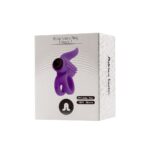 Ерекційне віброкільце Adrien Lastic Bullet Lastic Ring з язичком і щіточкою для стимуляції клітора - Зображення 5