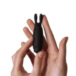 Віброкуля Adrien Lastic Pocket Vibe Rabbit Black зі стимулювальними вушками - Зображення 4