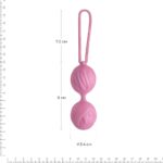 Вагінальні кульки Adrien Lastic Geisha Lastic Balls Mini Pink (S), діаметр 3,4 см, маса 85 г - Зображення 2