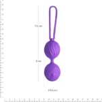 Вагінальні кульки Adrien Lastic Geisha Lastic Balls Mini Violet (S), діаметр 3,4 см, маcа 85 г - Зображення 2
