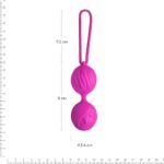 Вагінальні кульки Adrien Lastic Geisha Lastic Balls Mini Magenta (S), діаметр 3,4 см, вага 85 г - Зображення 2