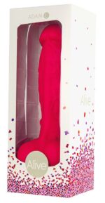 Фалоімітатор Alive Adam Pink L, двошаровий, силікон + Silexpan, діаметр 4 см - Зображення 2