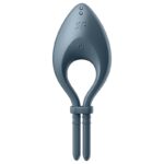 Ерекційне смарт віброкільце ласо з регулюванням розміру Satisfyer Bullseye Dark Blue - Зображення 2