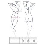 Комплект білизни Passion CANNE SET XXL/XXXL, black, ліф-бандо, пояс-спідничка, стрінги - Зображення 3