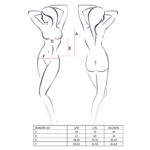 Комплект білизни Passion IMAGINE SET OpenBra L/XL, black, ліф - міні-сорочка, трусики з оборками - Зображення 5