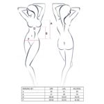 Комплект білизни Passion IMAGINE SET OpenBra XXL/XXXL, black, ліф - міні-сорочка, трусики з оборкам - Зображення 5
