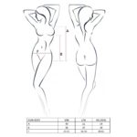 Боді монокіні під латекс Passion JEAN BODY L/XL, black - Зображення 2