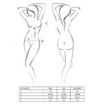 Комплект білизни Passion OFELIA SET OpenBra L/XL, white, стрінги, відкритий ліф, широкий пояс - Зображення 3
