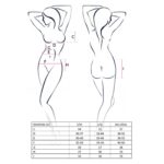 Комплект білизни Passion RAMONA SET L/XL, black ліф, стрінги, широкий пояс з воланом - Зображення 5