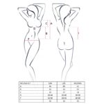 Комплект білизни Passion MELISSA SET S/M, black, ліф-сорочка зі шнурівкою і трусики - Зображення 7
