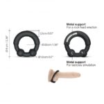 Ерекційне кільце з металевими вставками Dorcel STRONGER RING - Зображення 4
