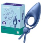 Ерекційне віброкільце ласо з регулюванням розміру Satisfyer Sniper Blue - Зображення 4