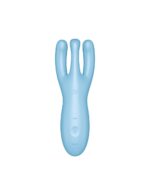 Кліторальний смарт вібратор Satisfyer Threesome 4 Blue з трьома пальчиками - Зображення 2