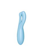 Кліторальний смарт вібратор Satisfyer Threesome 4 Blue з трьома пальчиками - Зображення 3