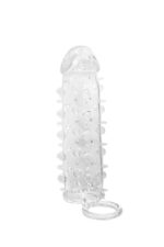 Насадка на член Dorcel Mr. Orgasm з кільцем для мошонки, ультрастимулювальний рельєф