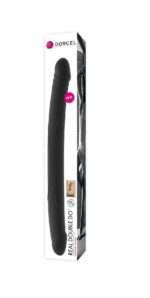 Фалоімітатор двосторонній Dorcel Real Double Do Black, діаметр 4 см, довжина 42 см - Зображення 2