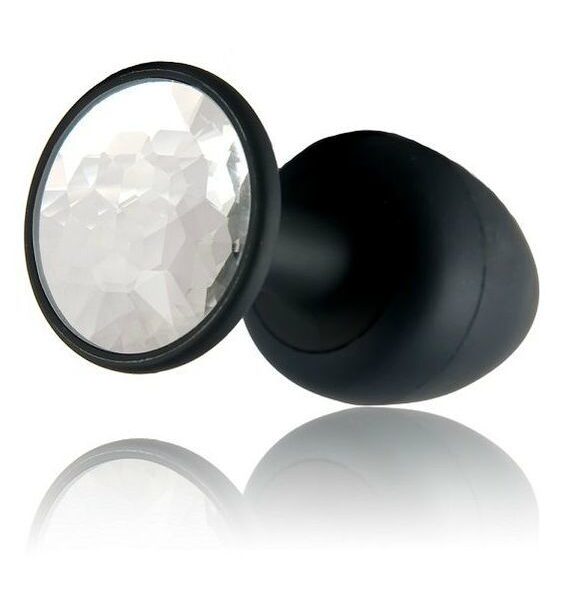 Анальна пробка Dorcel Geisha Plug Diamond M з кулькою всередині, створює вібрації, макс. діам. 3,2см