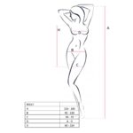 Бодістокінг Passion BS027 black, сукня-сітка на бретелях, дуже відверта - Зображення 4