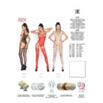 Бодістокінг Passion BS034 red, комбінезон, імітація боді і панчіх - Зображення 5