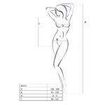 Бодістокінг Passion BS035 black, боді, імітація топа і трусиків - Зображення 4