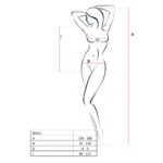Бодістокінг Passion BS035 white, боді, імітація топа і трусиків - Зображення 4