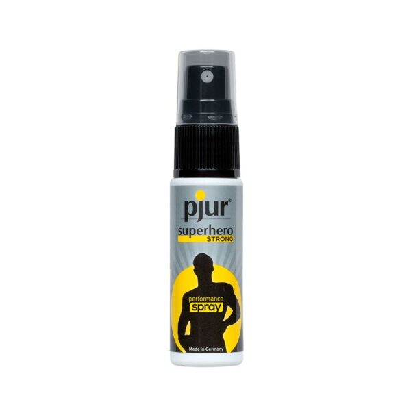 Пролонгувальний спрей pjur Superhero Strong Spray 20 ml, з екстрактом імбиру, всмоктується в шкіру
