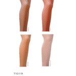 Колготки в сіточку без виділених трусиків Passion TI019 типу Кабаретка 3/4 (fishnet), nero - Зображення 3