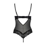 Боді з відкритими грудьми Passion Exclusive NORTH BODY S/M, black - Зображення 4