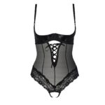 Боді з відкритими грудьми Passion Exclusive NORTH BODY S/M, black - Зображення 3