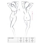 Корсет з відкритими грудьми Passion Exclusive NORTH CORSET XXL/XXXL, black, пажі, трусики, шнурівка - Зображення 7