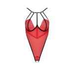Боді з високим вирізом стегна Passion Exclusive AKITA BODY XXL/XXXL, red - Зображення 5