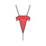 Боді з високим вирізом стегна Passion Exclusive AKITA BODY XXL/XXXL, red - Зображення 6