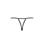 Трусики мереживні з доступом Passion Exclusive VIOLANTE THONG S/M, black - Зображення 6