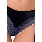 Комплект білизни Passion Exclusive GISELE SET L/XL, black, ліф, трусики з пажами - Зображення 5