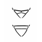 Трусики стрінги з стреп Passion Exclusive KELIS THONG S/M, black - Зображення 5