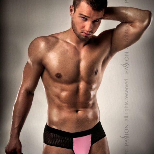 Розпродаж!!! Чоловічі трусики з рожевим гульфіком Passion 007 THONG pink S/M - Passion
