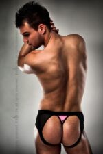 Розпродаж!!! Чоловічі трусики з рожевим гульфіком Passion 007 THONG pink S/M - Passion - Зображення 2