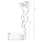 Сітчасті колготки-бодістокінги Passion S019 One Size, Black, імітація трусиків, відкритий доступ - Зображення 6