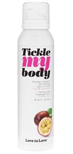 Масажна піна Love To Love TICKLE MY BODY Passion Fruit (150 мл) зволожувальна - Зображення 3