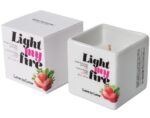 Масажна свічка Love To Love LIGHT MY FIRE Strawberry (80 мл) без парабенів і консервантів - Зображення 2