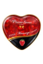 Масажна свічка-серце Plaisirs Secrets Strawberry (35 мл) - Зображення 2