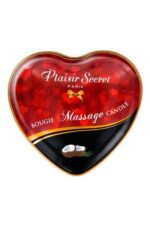 Масажна свічка серце Plaisirs Secrets Coconut (35 мл) - Зображення 2