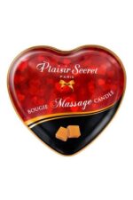 Масажна свічка-серце Plaisirs Secrets Caramel (35 мл) - Зображення 2