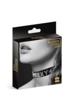 Чокер зі стразами Bijoux Pour Toi - SEXY, натуральна шкіра - Зображення 3